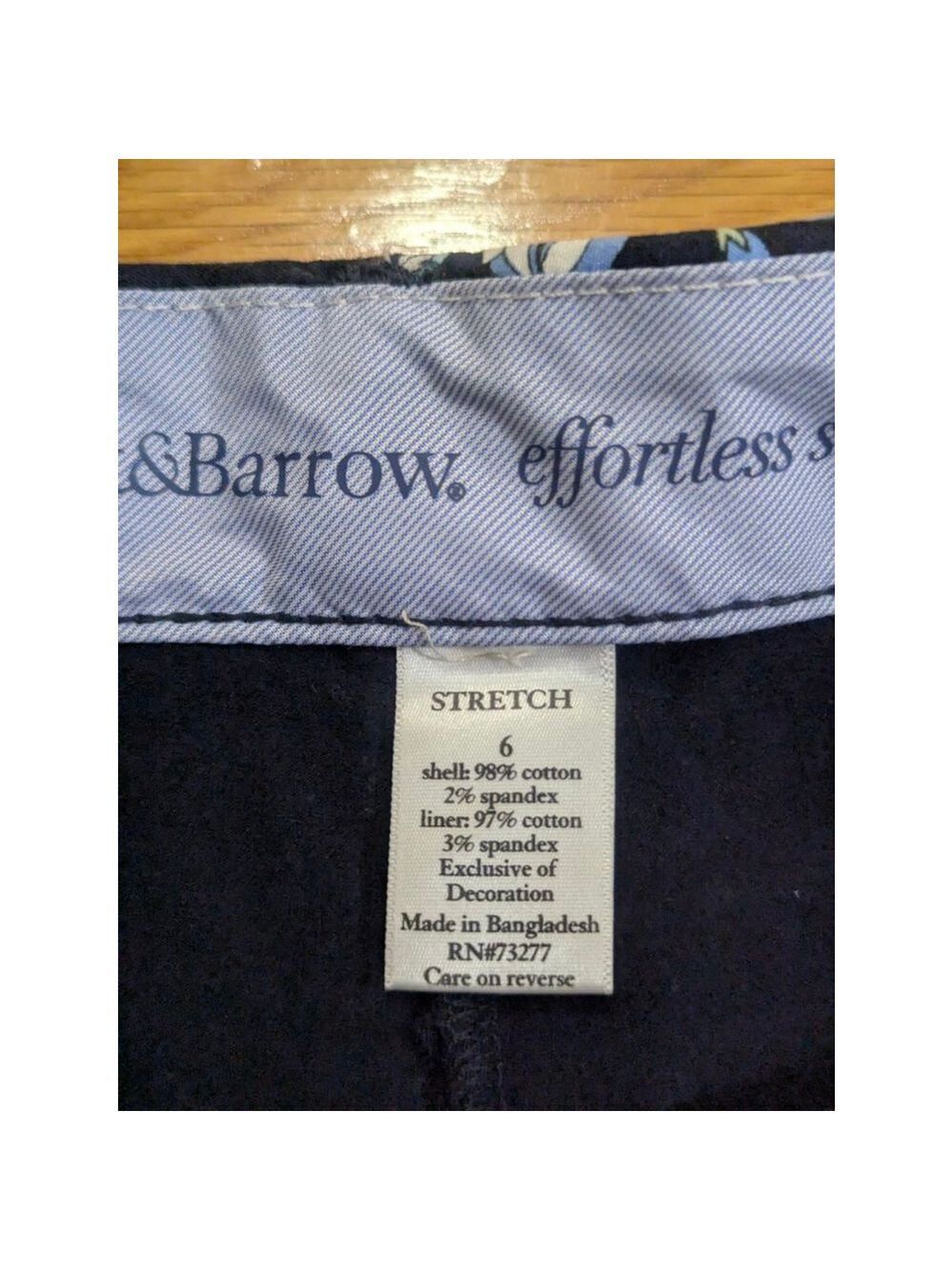 Croft & Barrow Black Floral Skort Mid Rise Size 6 - Picture 3 of 13